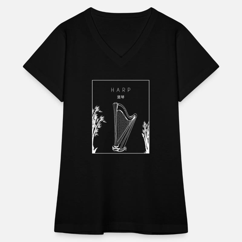 Harp Chinese Hanzi Pedal Harp Harpist Konghou