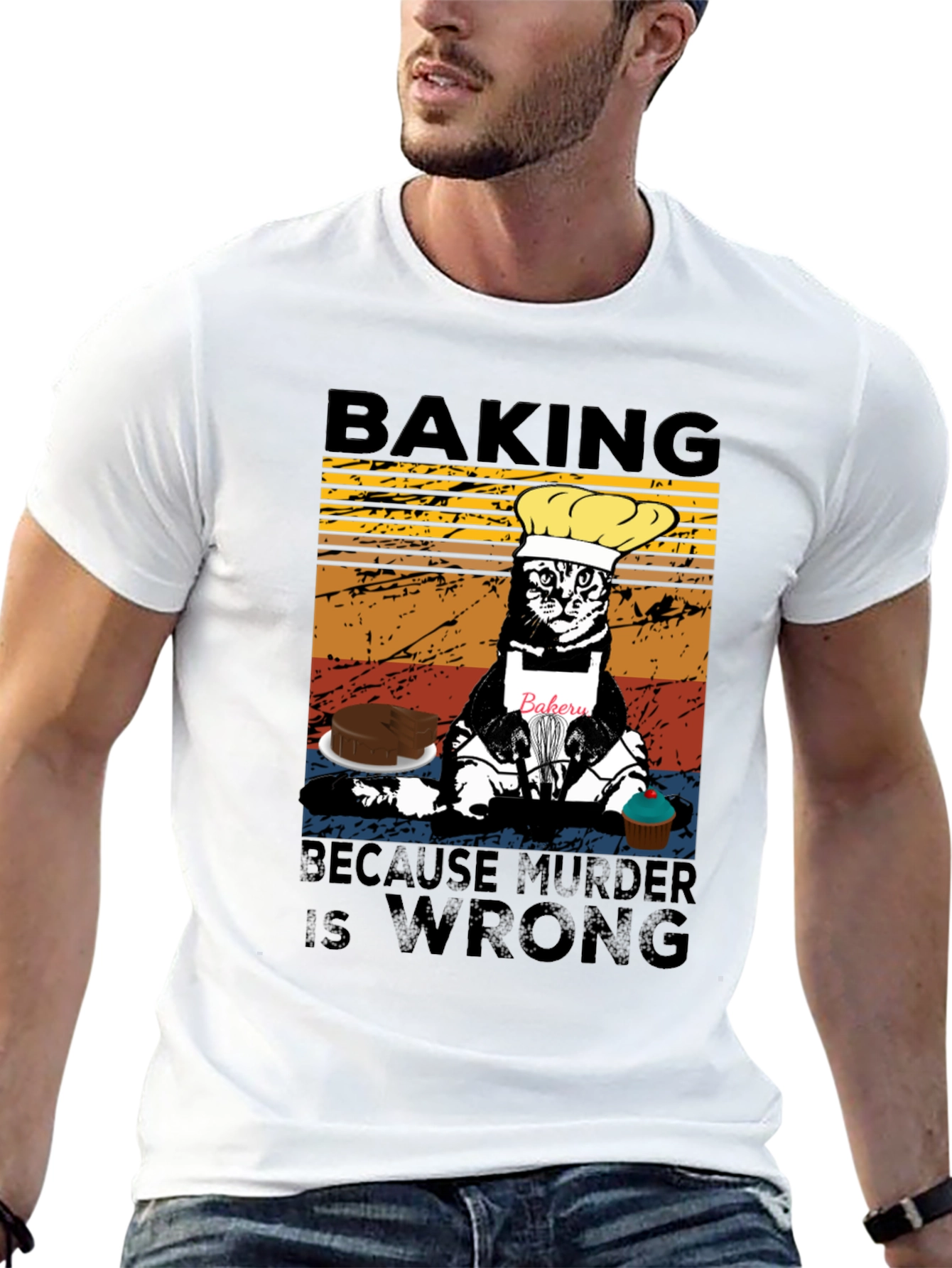 Baking Because Murder Is Wrong T-Shirt