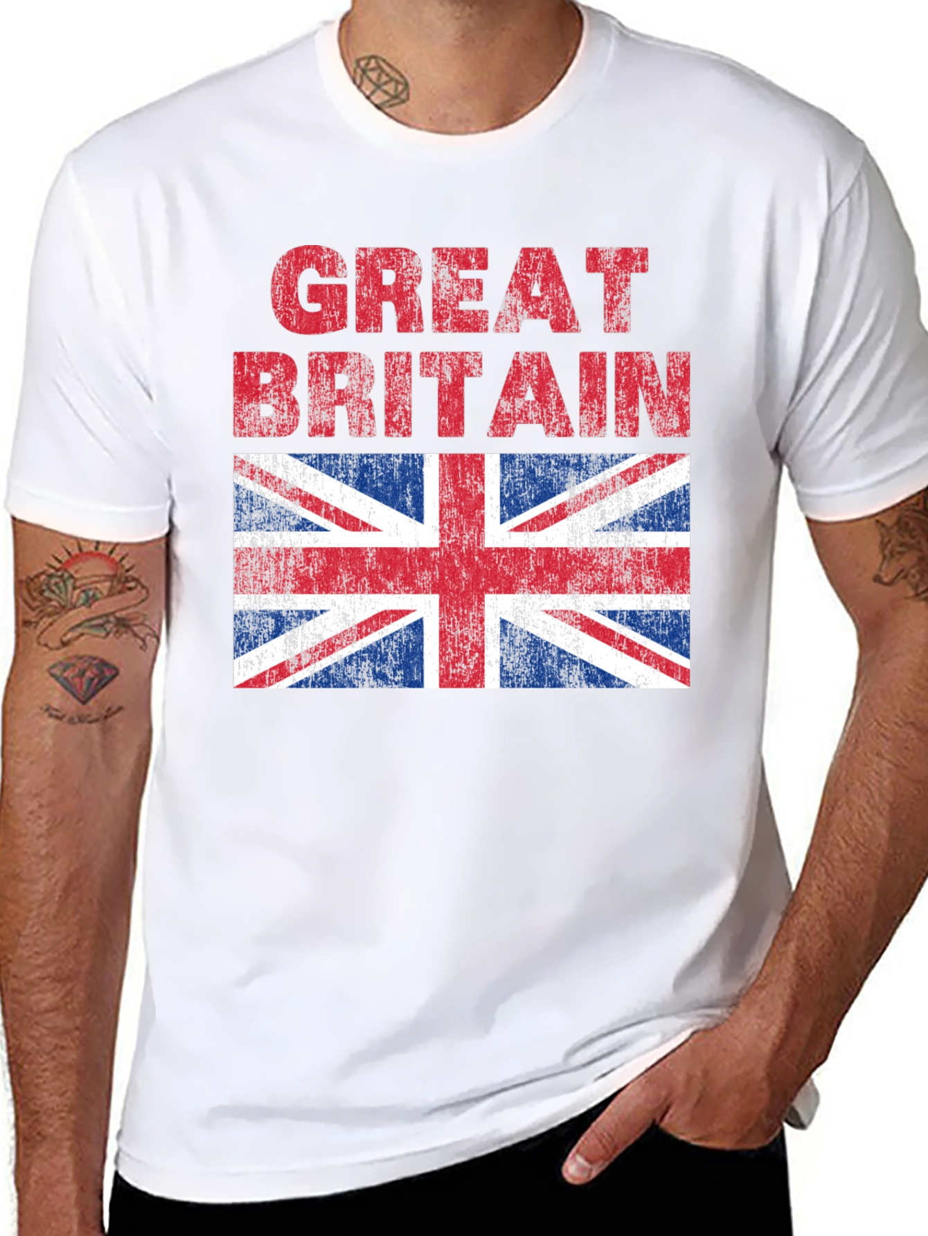 Great Britain Flag Graphic T-Shirt