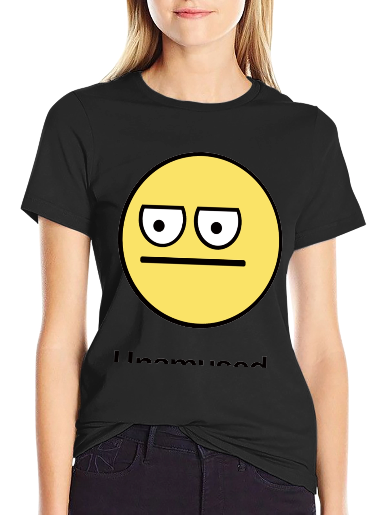 Unamused Emoji T-Shirt - Express Your Mood!