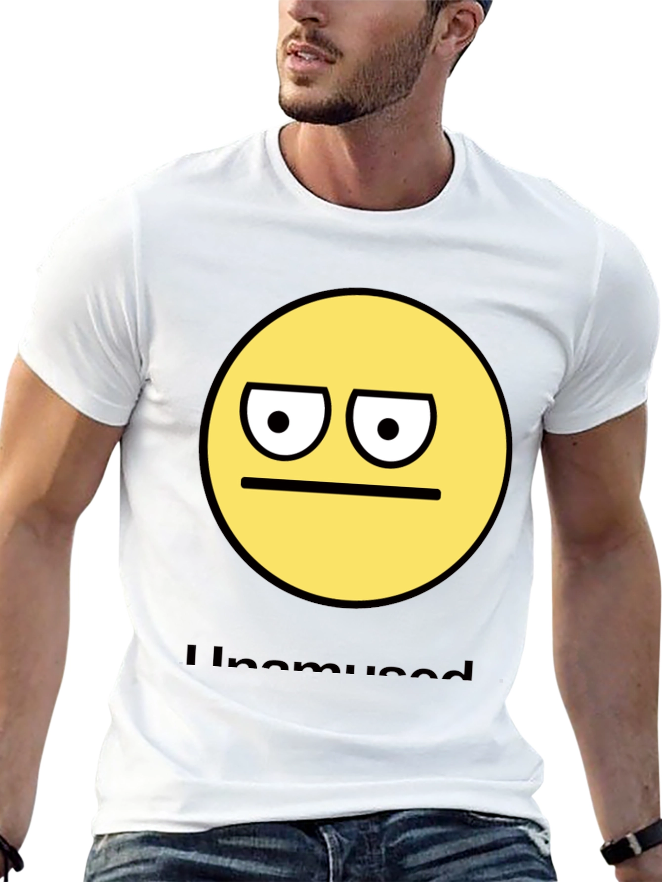 Unamused Emoji T-Shirt - Express Your Mood!