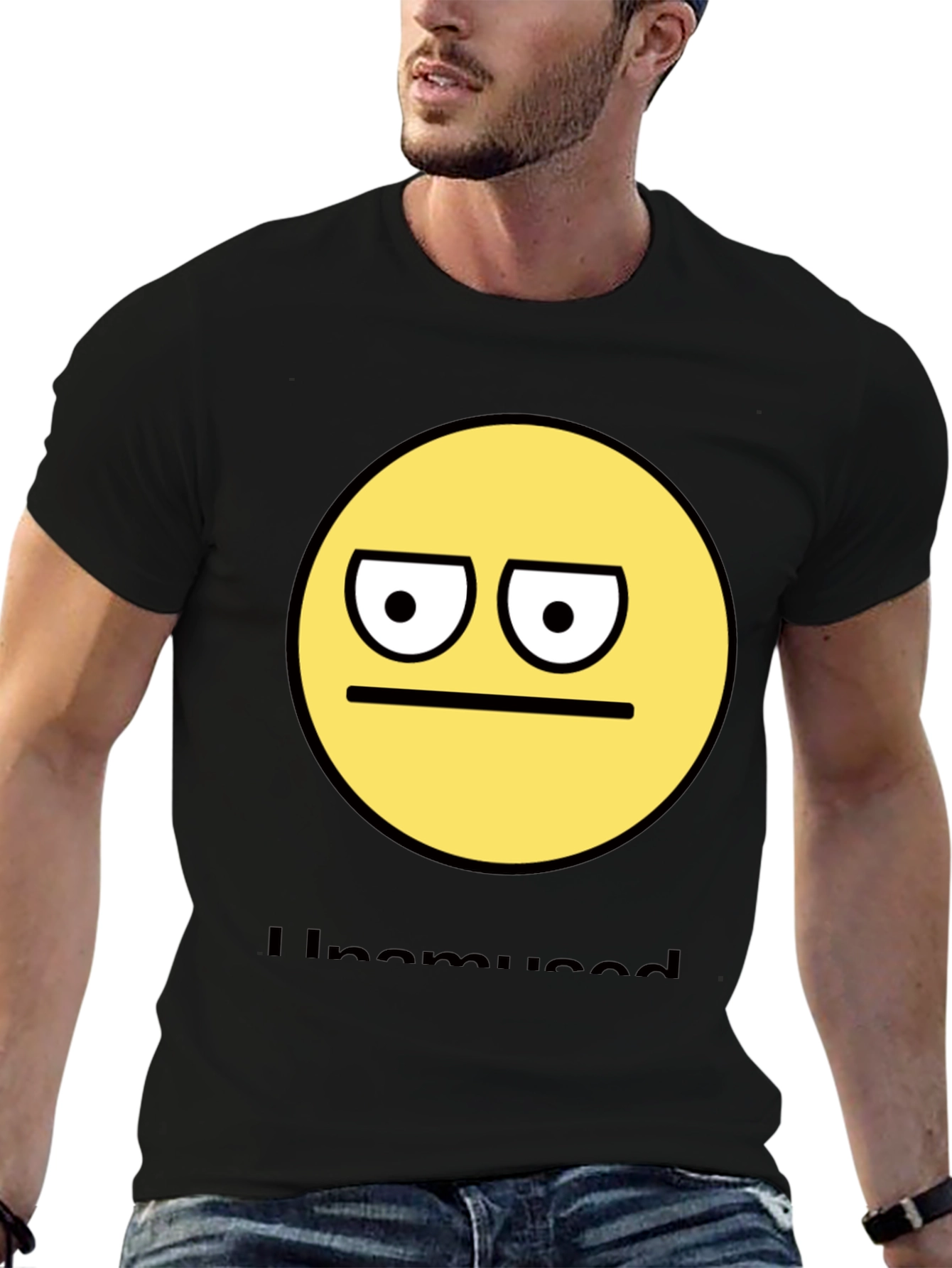 Unamused Emoji T-Shirt - Express Your Mood!