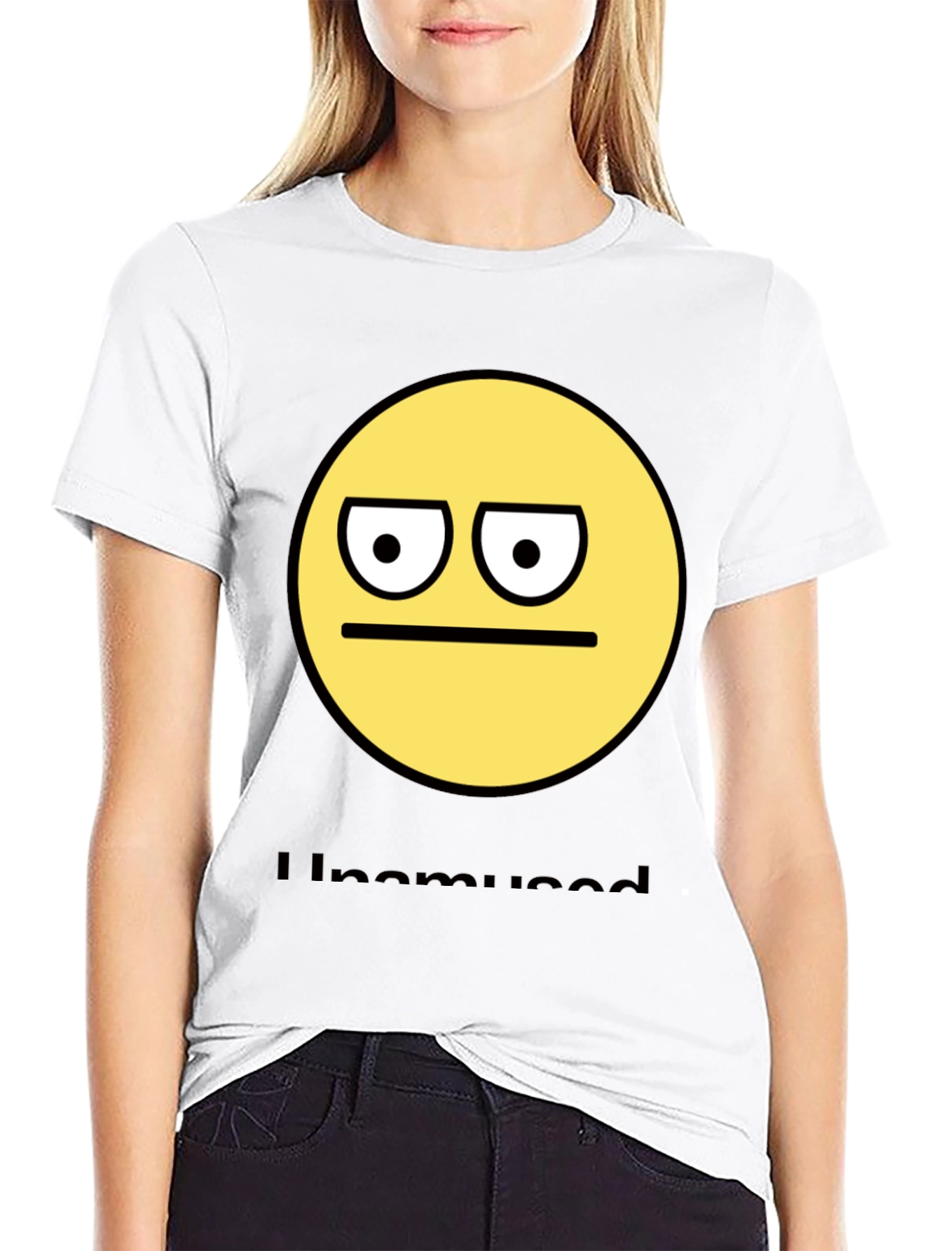 Unamused Emoji T-Shirt - Express Your Mood!