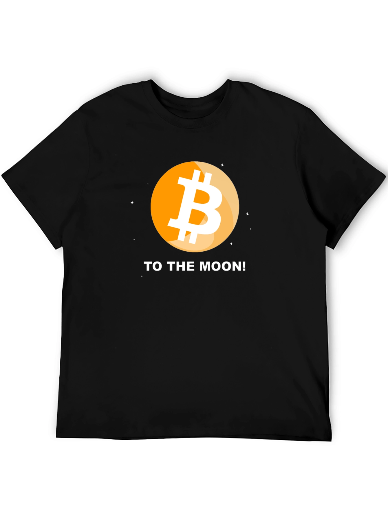 Bitcoin to the Moon Black T-Shirt