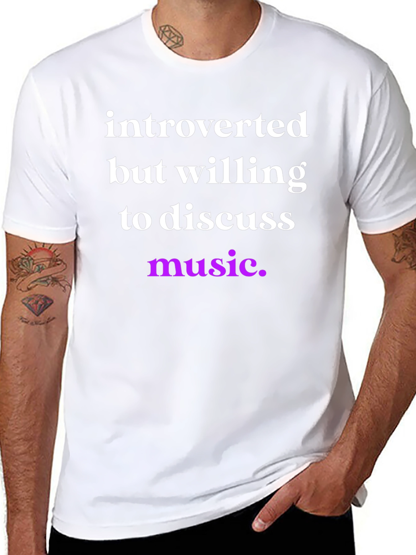 Introverted Music Lover T-Shirt