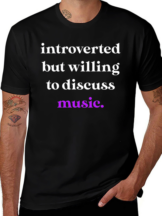 Introverted Music Lover T-Shirt