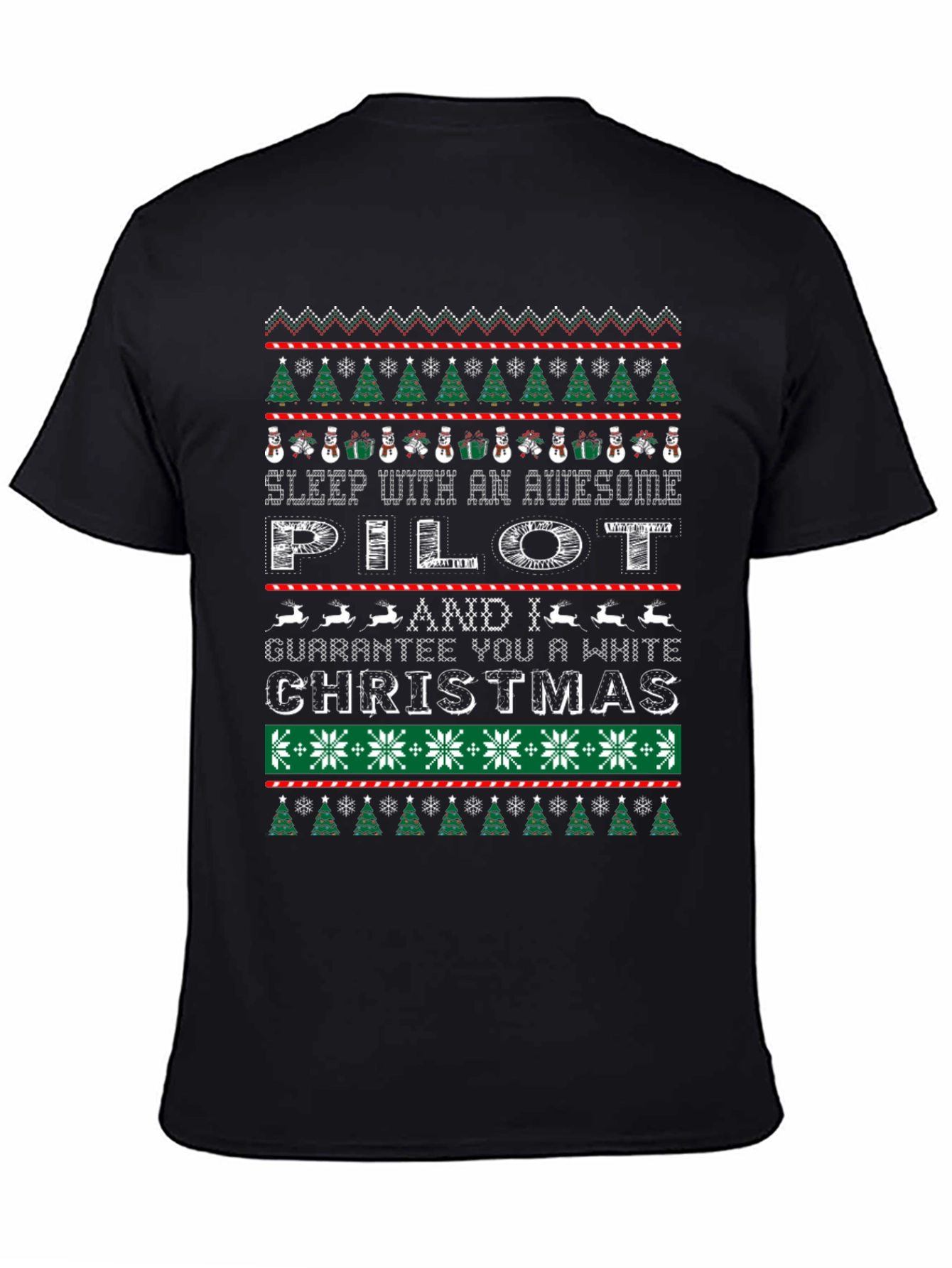 Awesome Pilot Ugly Christmas Sweater T-Shirt