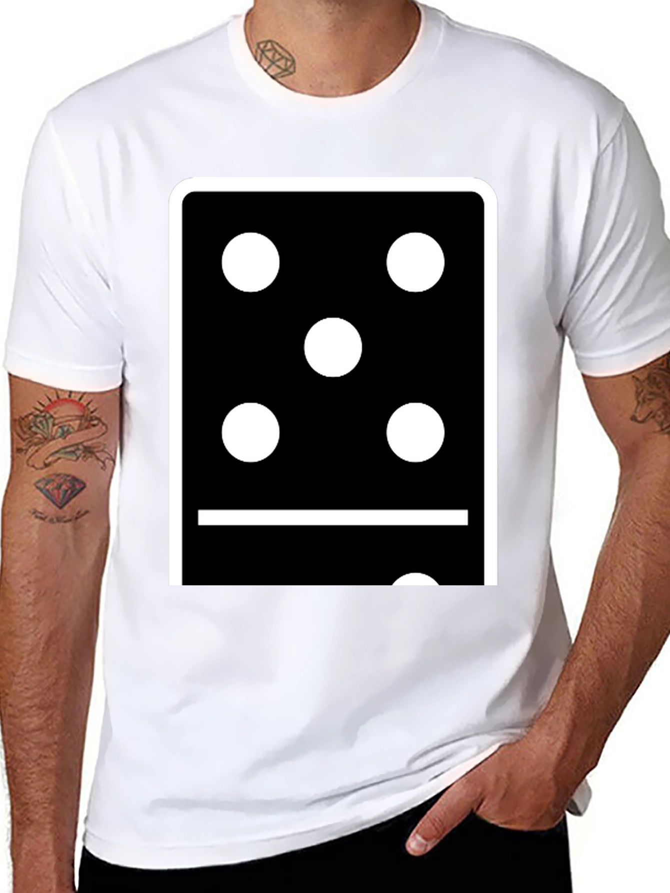Domino Five-One Graphic Tee - Classic Game Night Style