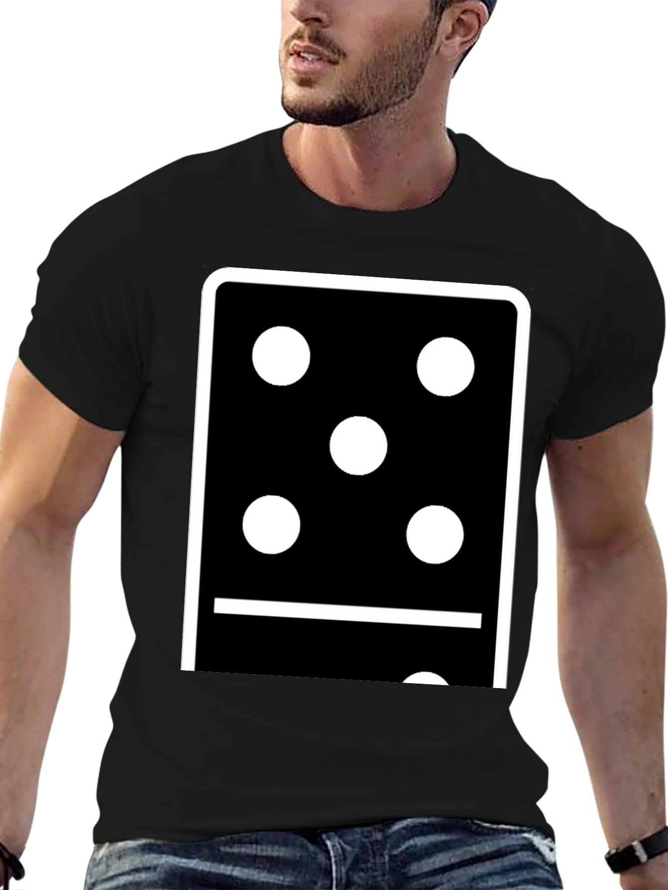 Domino Five-One Graphic Tee - Classic Game Night Style