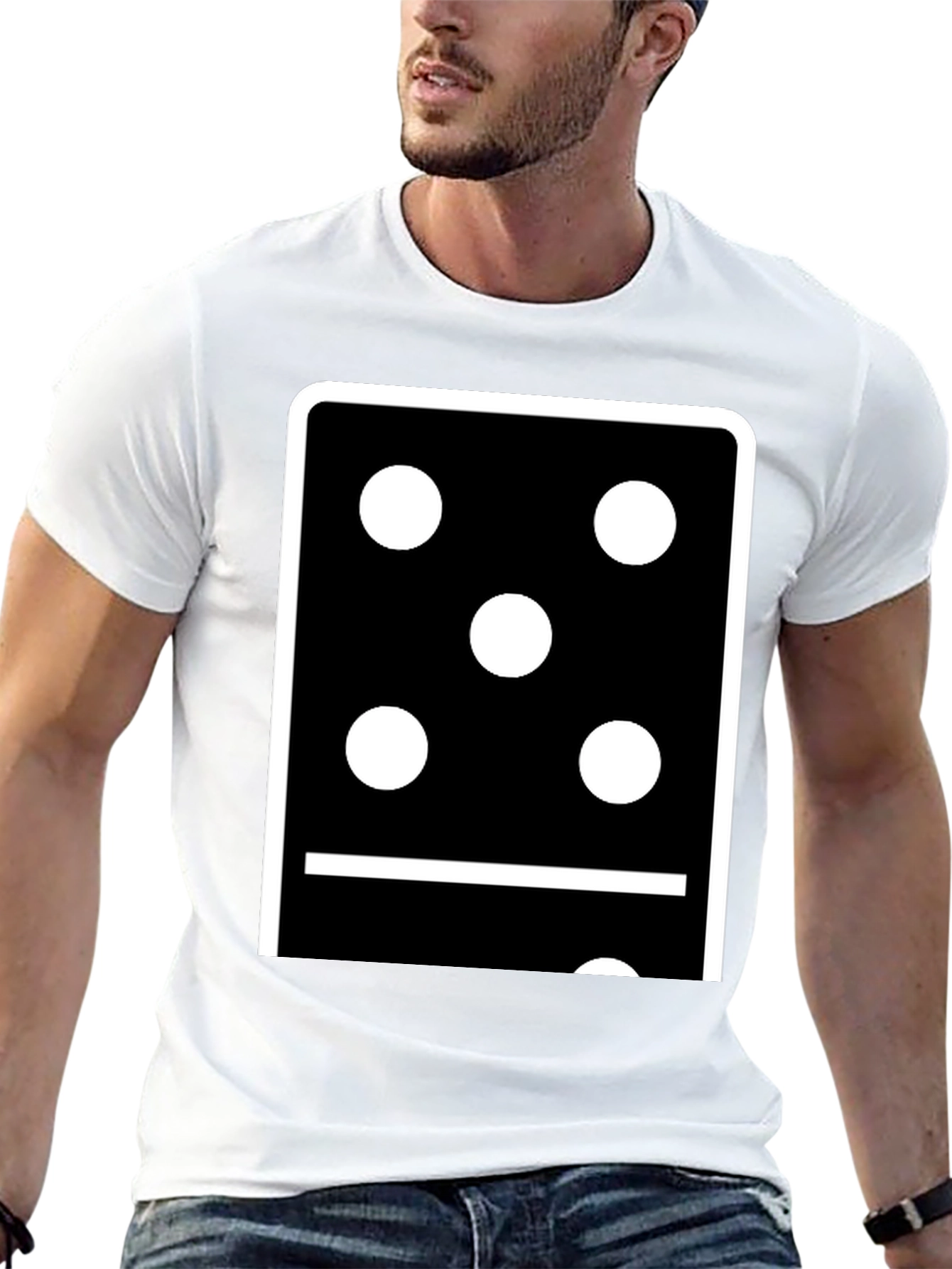 Domino Five-One Graphic Tee - Classic Game Night Style