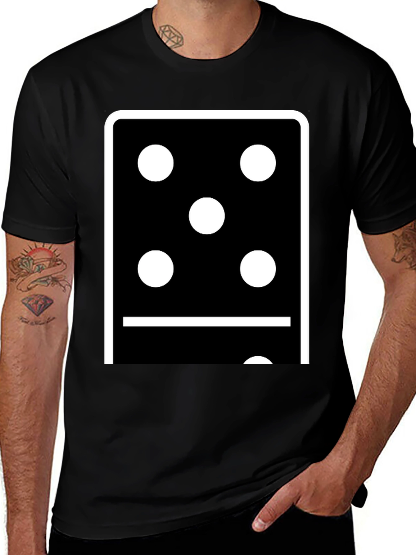 Domino Five-One Graphic Tee - Classic Game Night Style