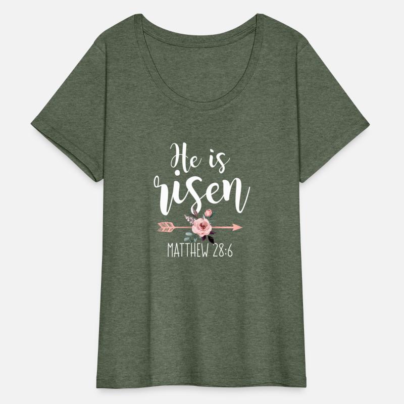 He Is Risen Floral Arrow Easter Christiann