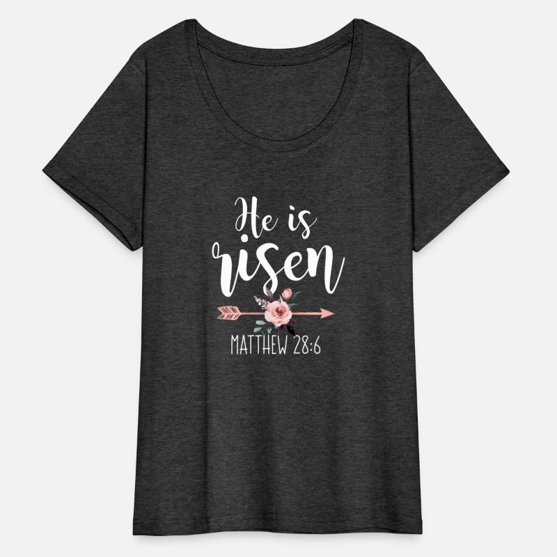 He Is Risen Floral Arrow Easter Christiann