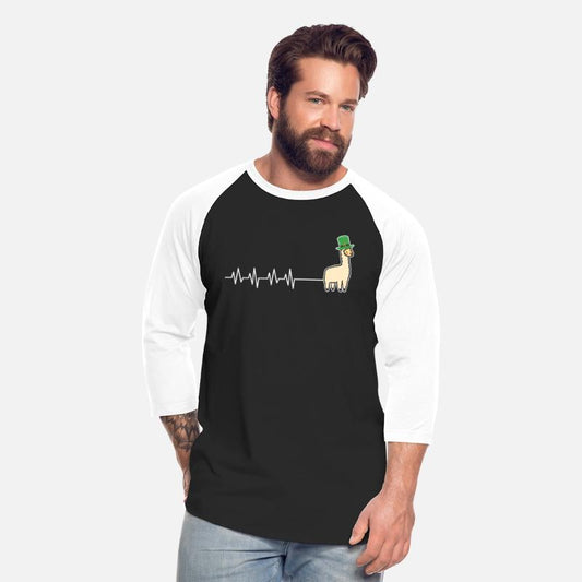 Hearbeat Ekg Llama Alpaca St Patric Day