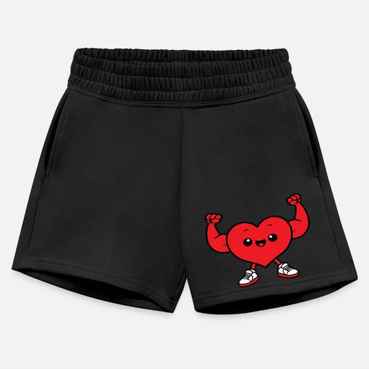 heart fun drawing chibi cartoon muscle sporty