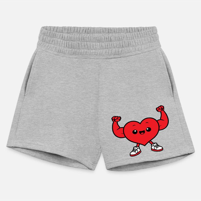 heart fun drawing chibi cartoon muscle sporty