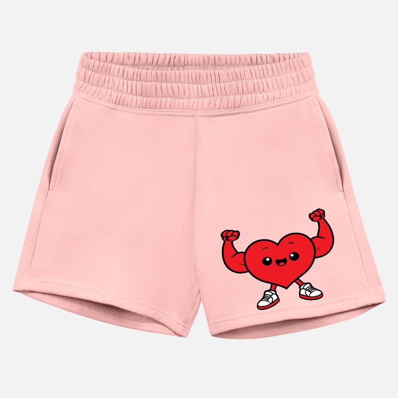 heart fun drawing chibi cartoon muscle sporty