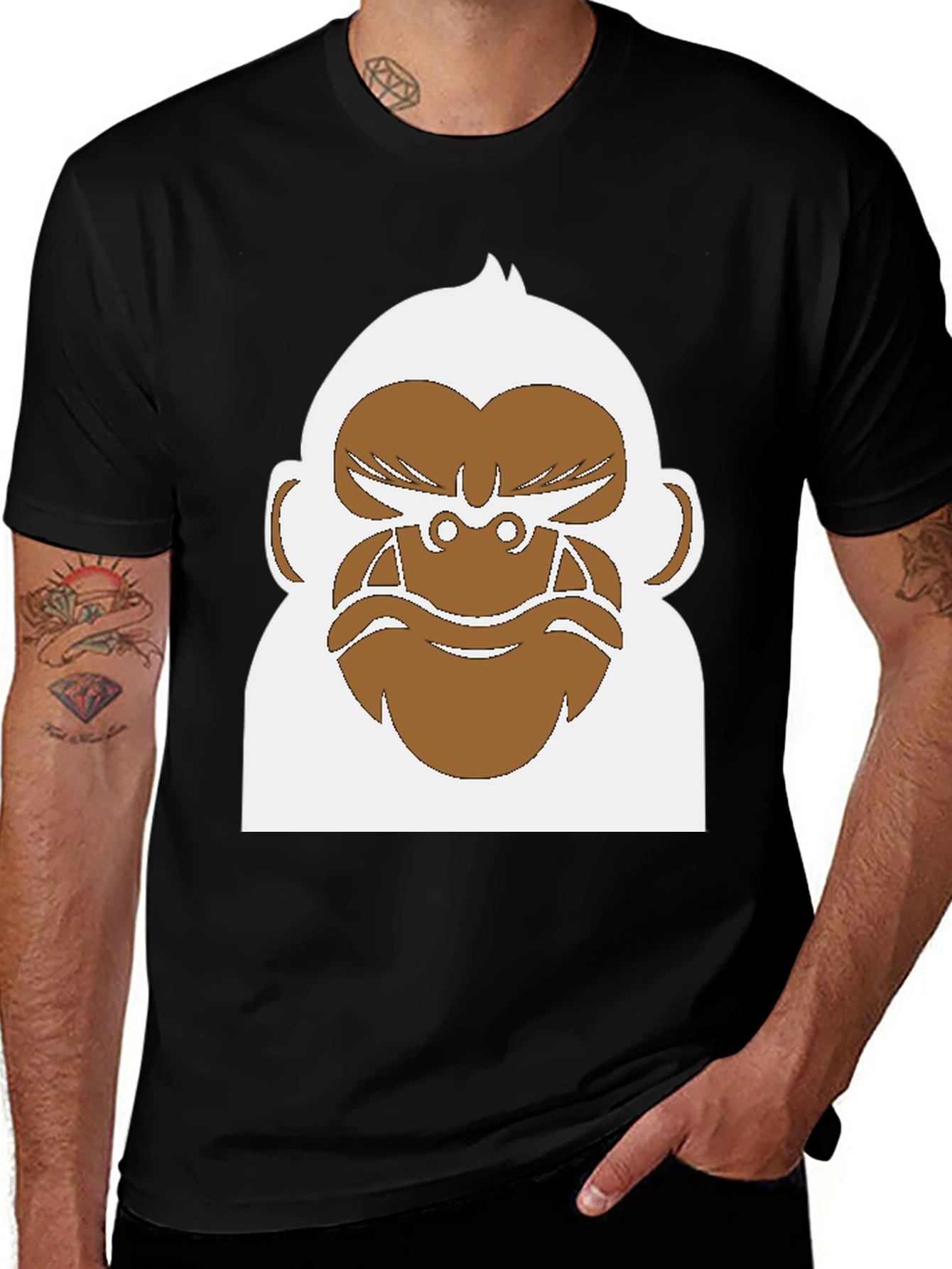 Cool Gorilla Graphic T-Shirt - Black
