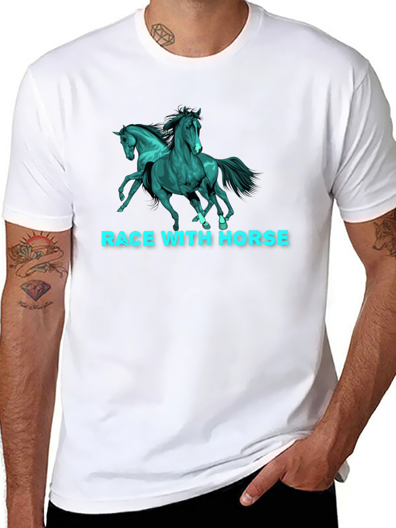 Race With Horse T-Shirt