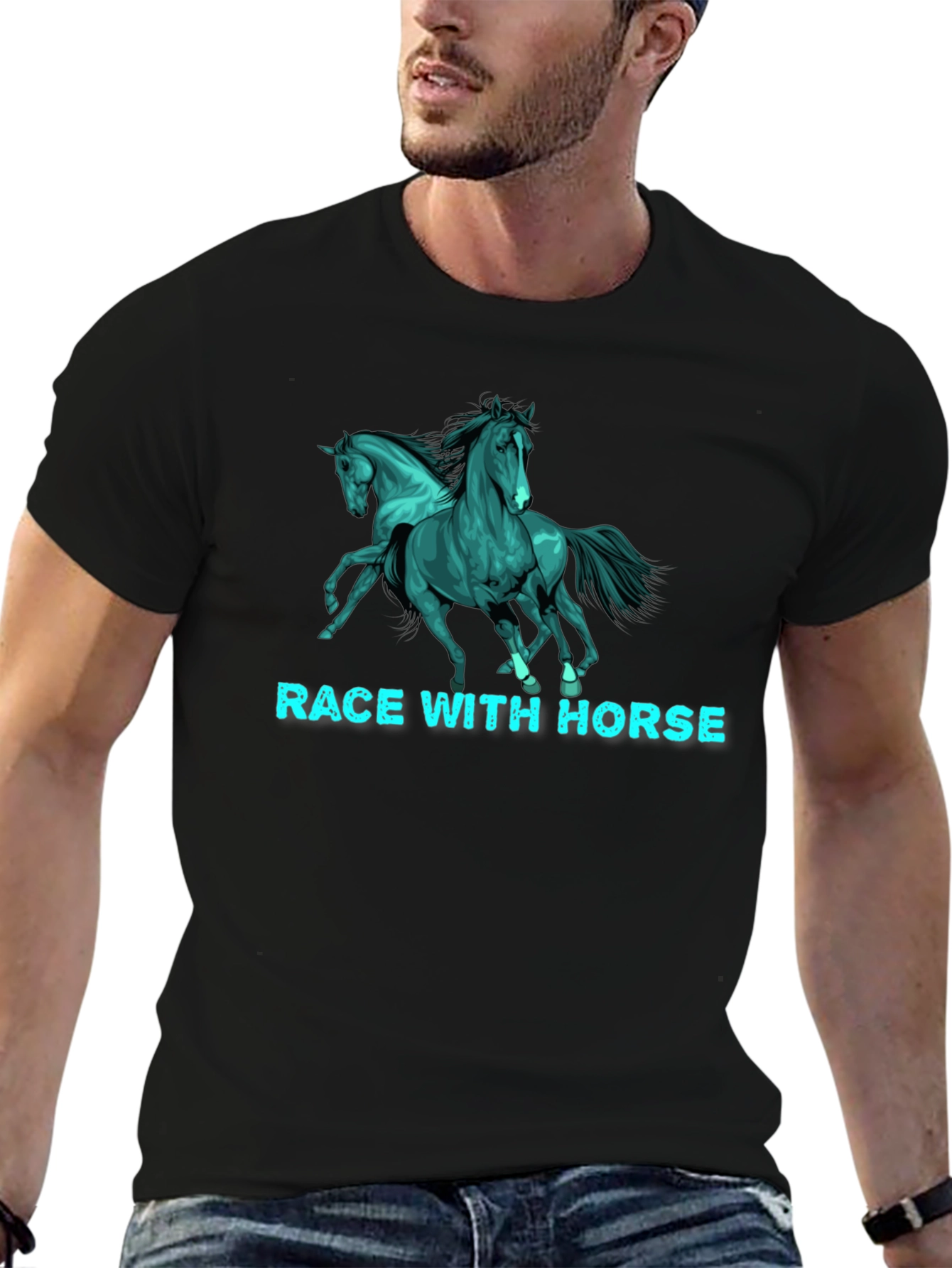 Race With Horse T-Shirt