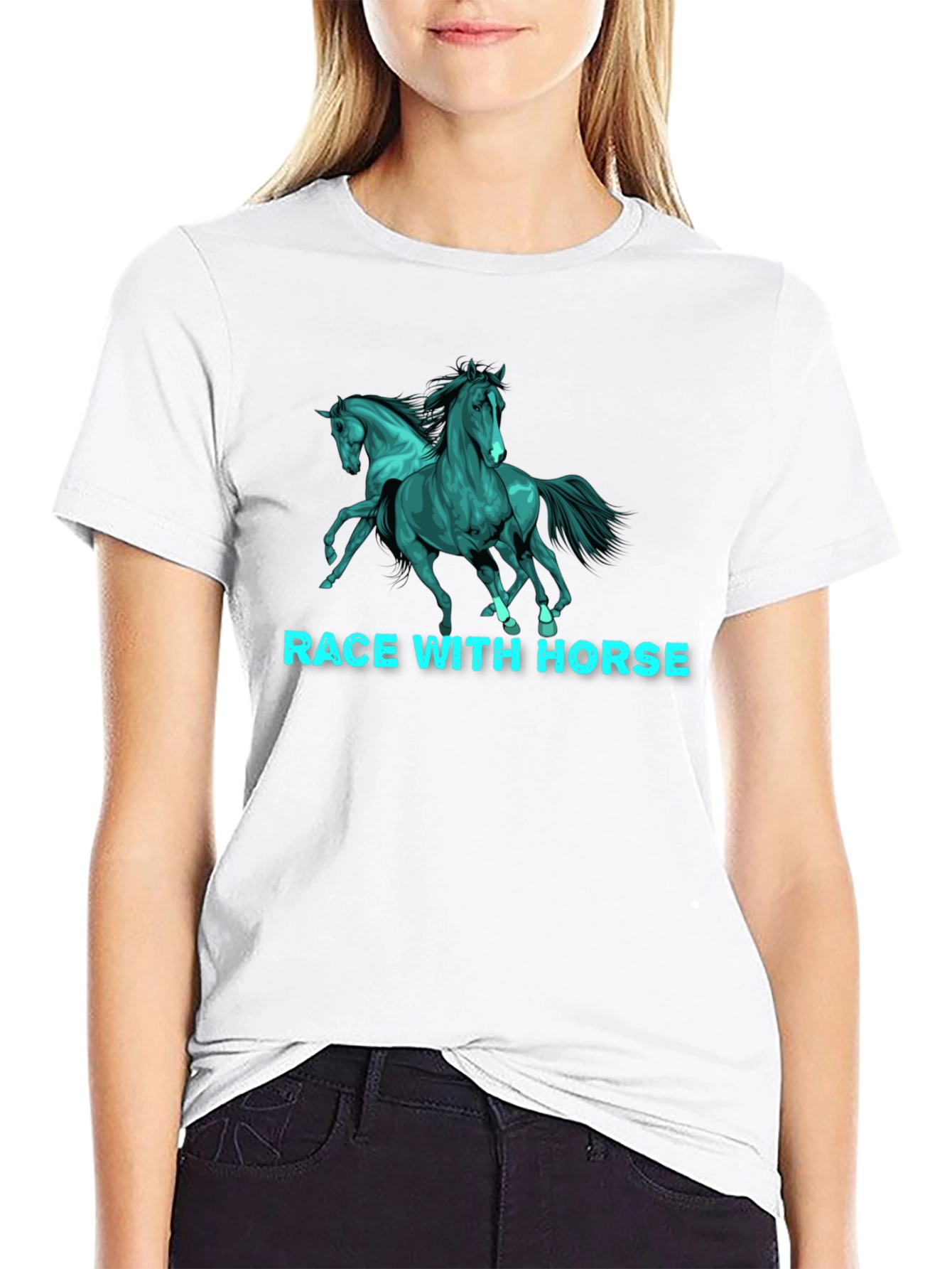 Race With Horse T-Shirt