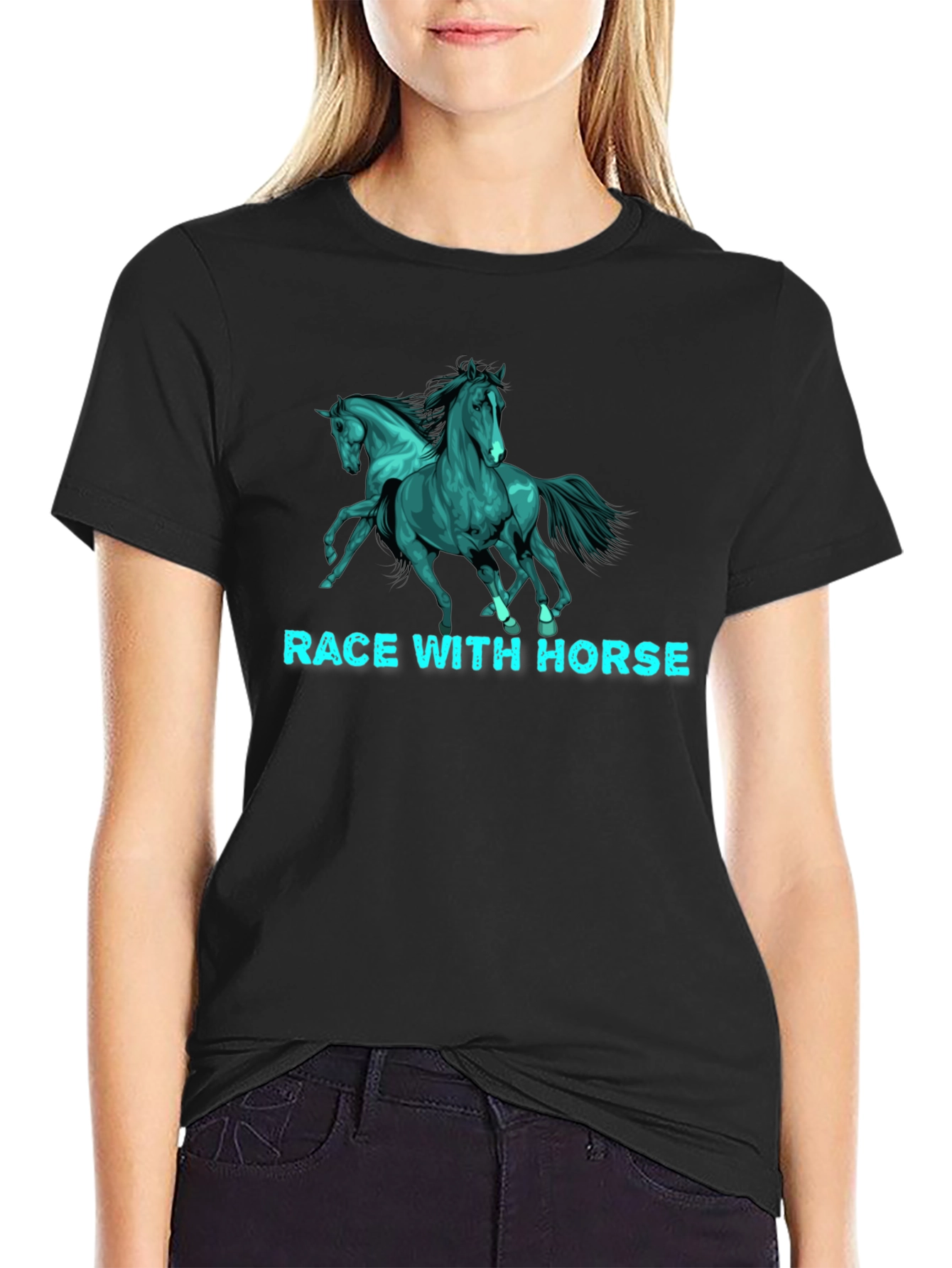 Race With Horse T-Shirt