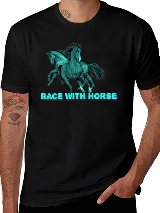 Race With Horse T-Shirt