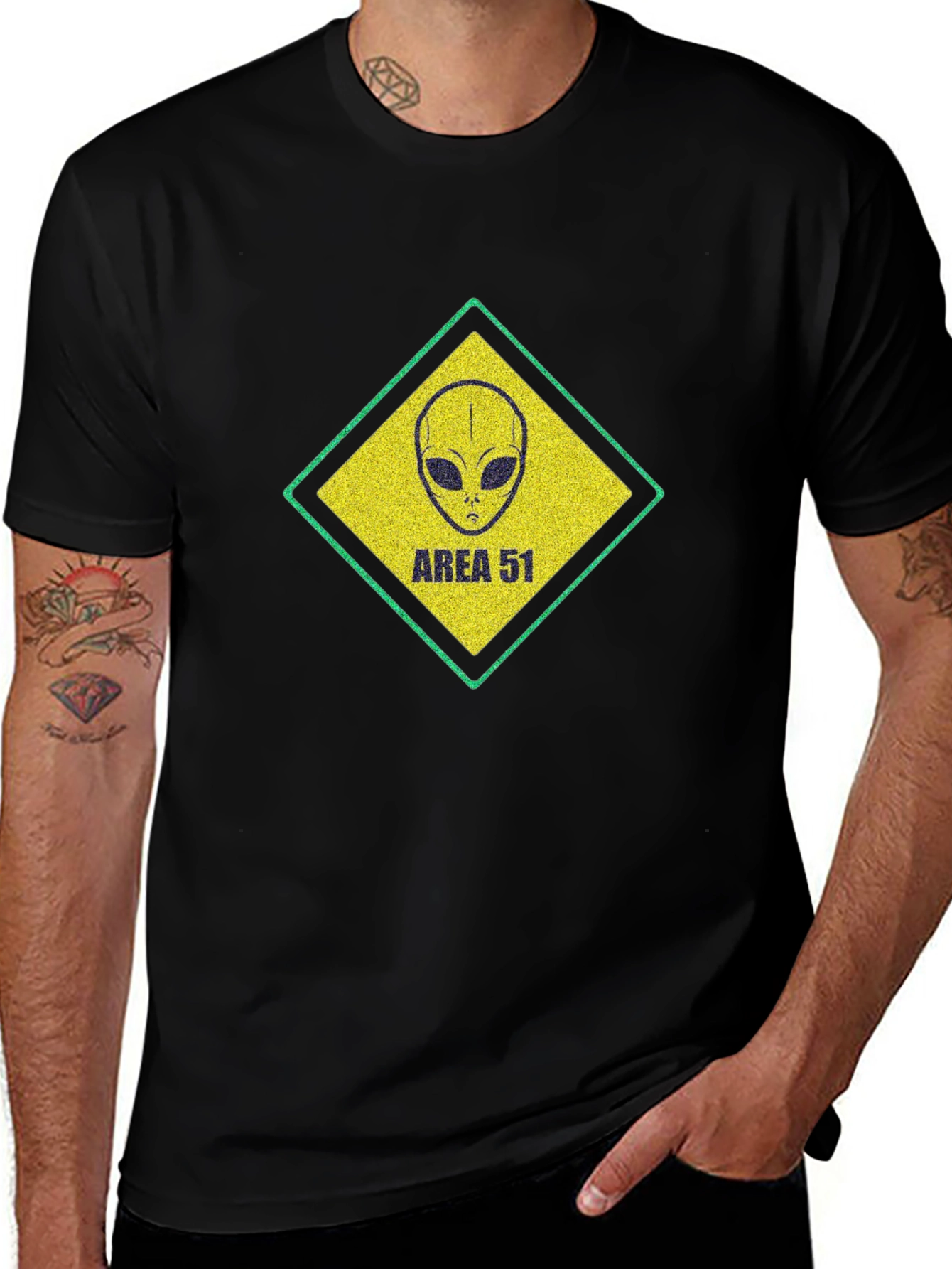 Area 51 Alien Graphic T-Shirt
