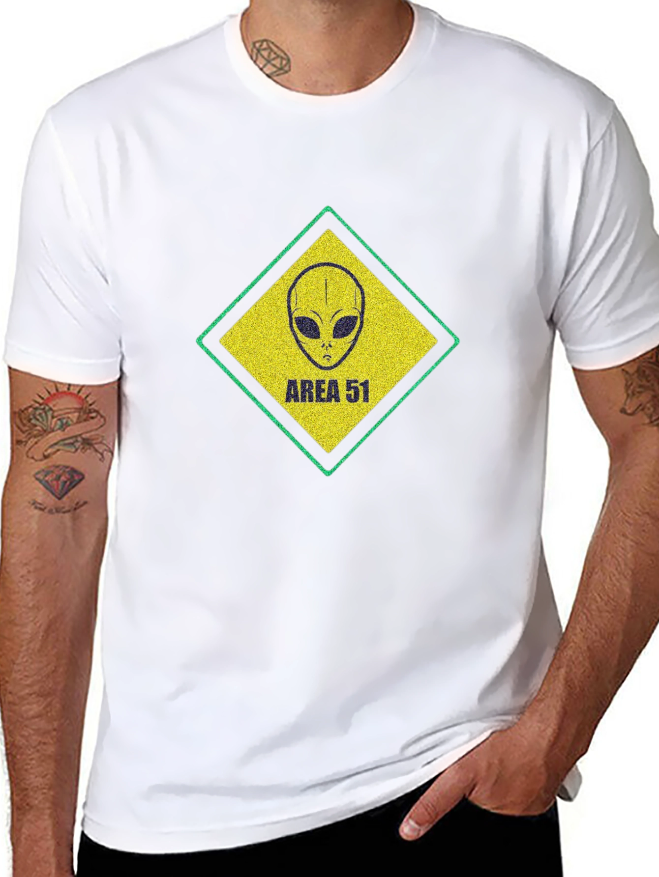 Area 51 Alien Graphic T-Shirt