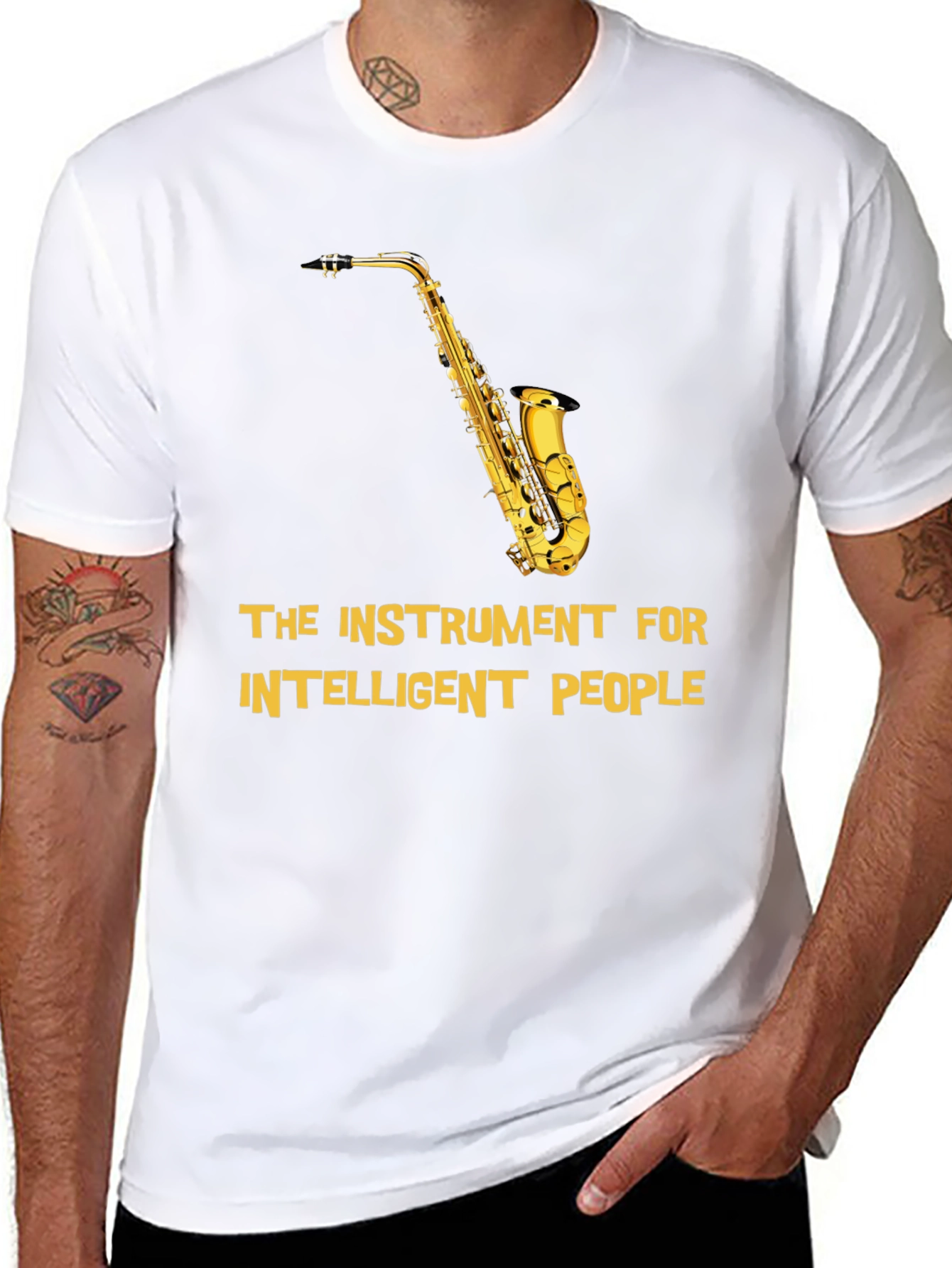 Saxophone Instrument for Intelligent People T-Shirt