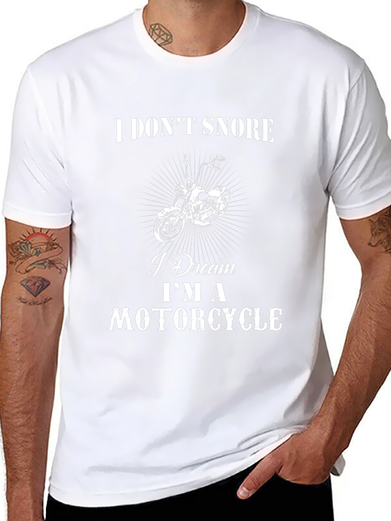 I Dream Im A Motorcycle Mens T-Shirt