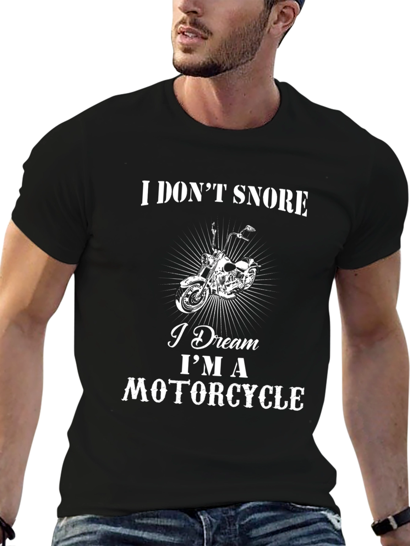I Dream Im A Motorcycle Mens T-Shirt