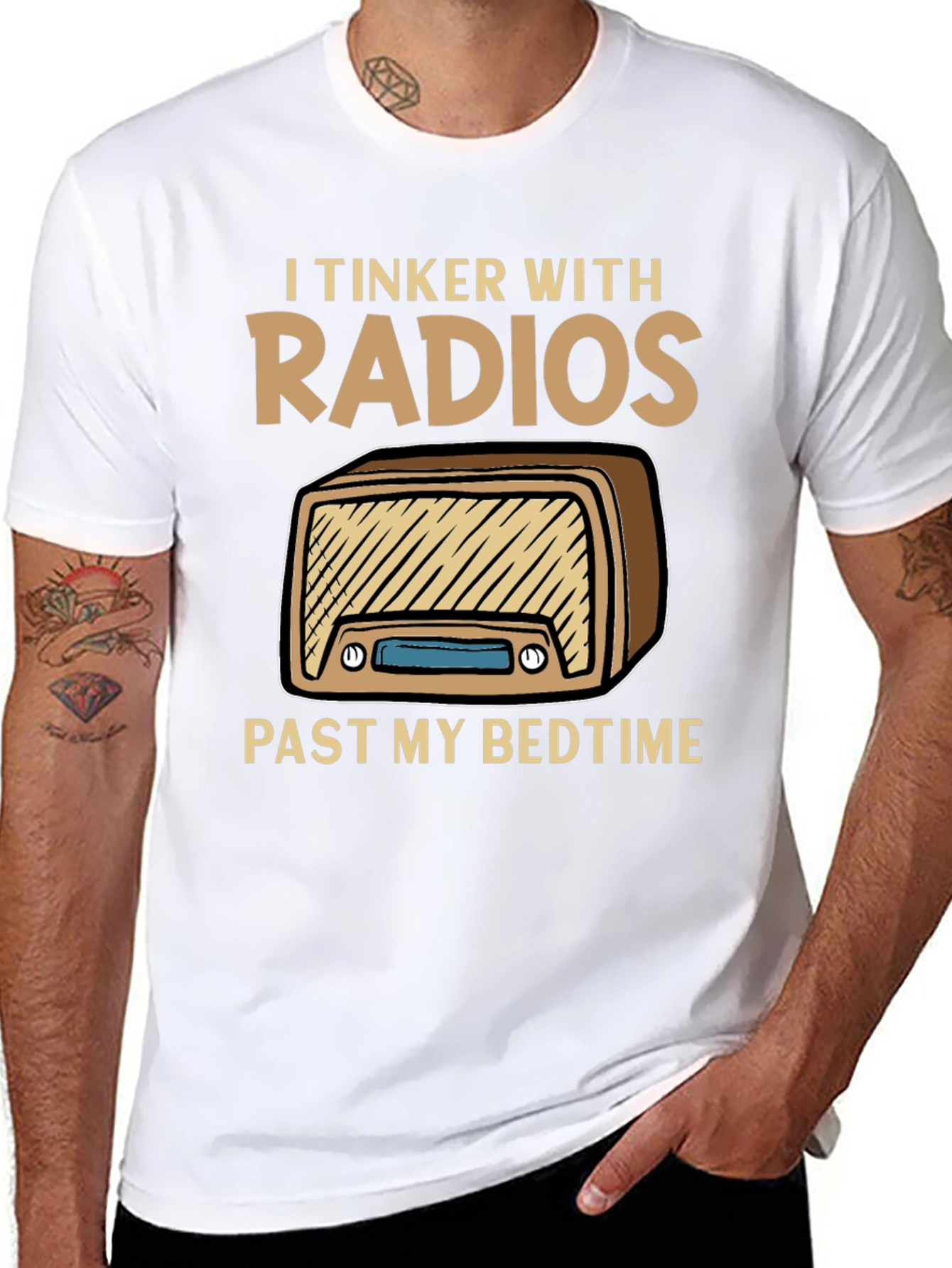 I Tinker With Radios Funny Hobby T-Shirt