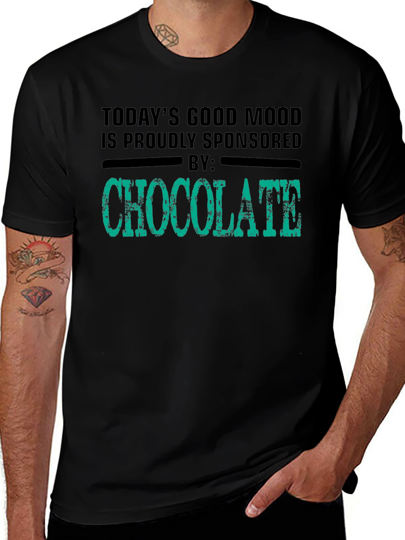 Chocolate Sponsored Good Mood T-Shirt