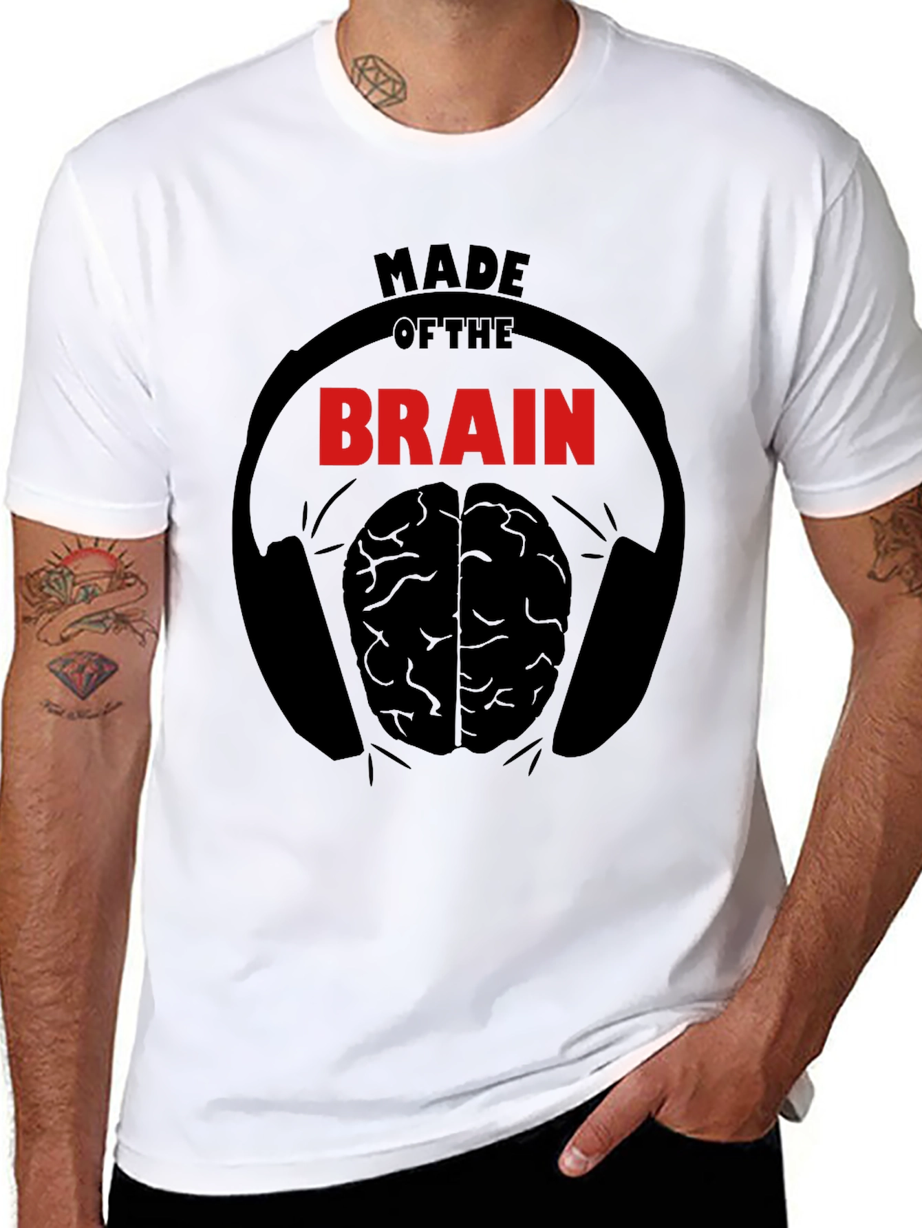 Made of the Brain T-Shirt - Music Lover Tee