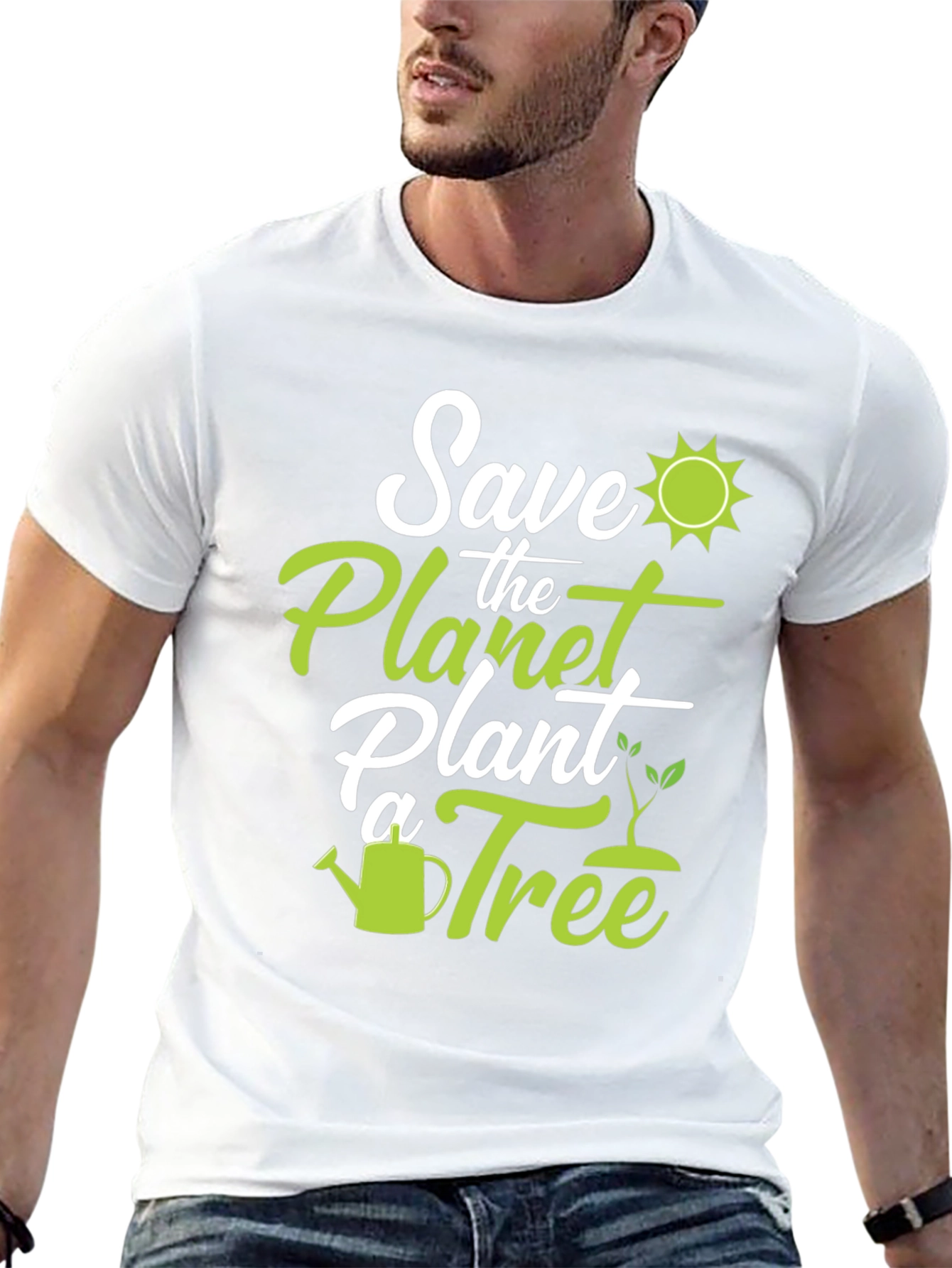 Eco-Friendly Save the Planet Graphic Tee