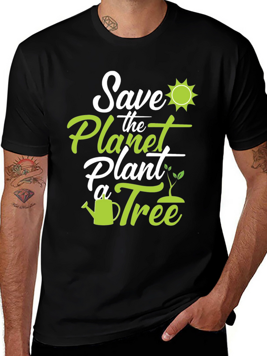 Eco-Friendly Save the Planet Graphic Tee