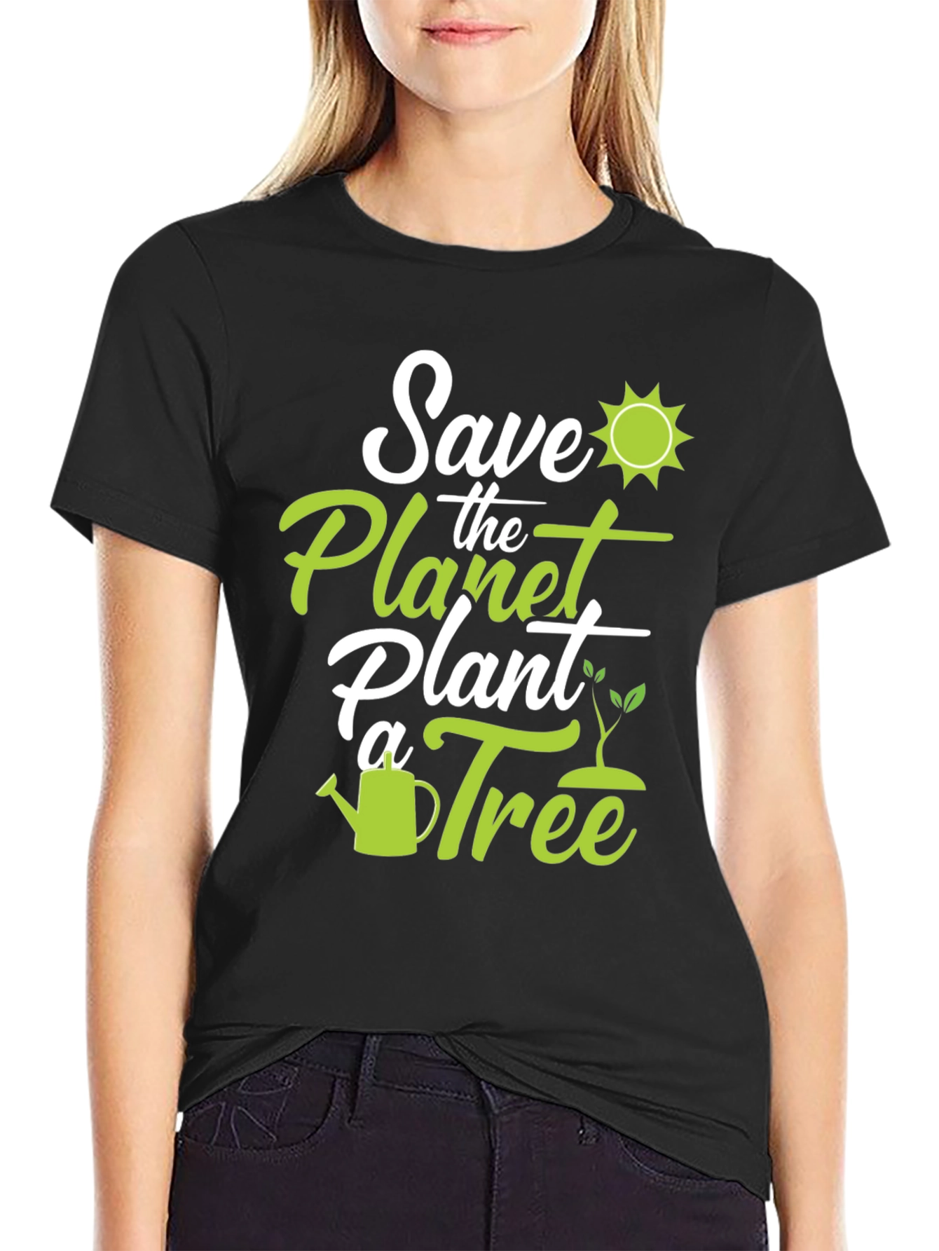 Eco-Friendly Save the Planet Graphic Tee