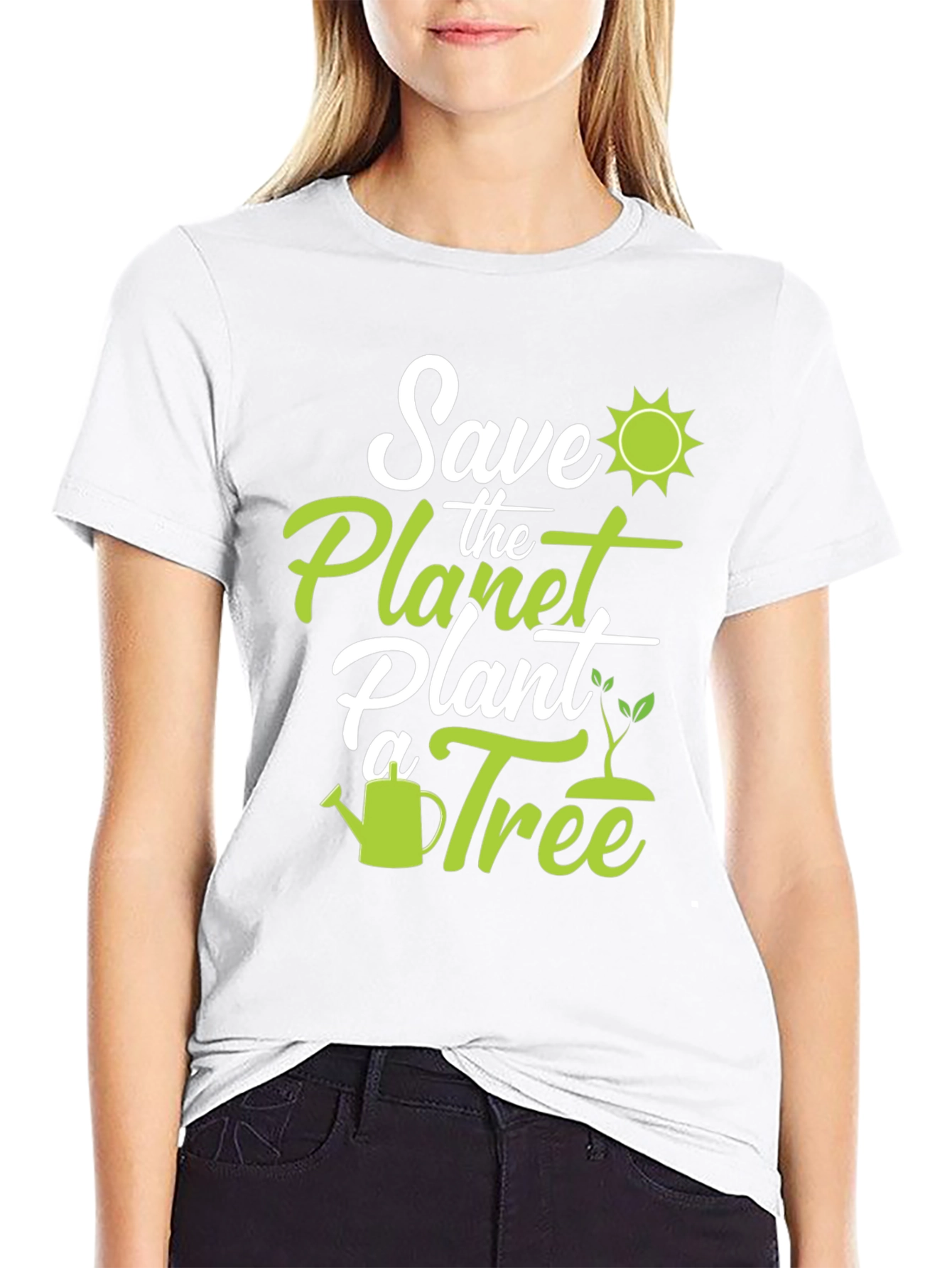 Eco-Friendly Save the Planet Graphic Tee