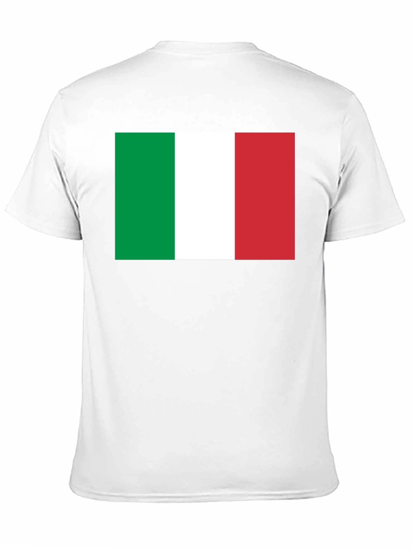 Italian Flag T-Shirt - Black Cotton Tee