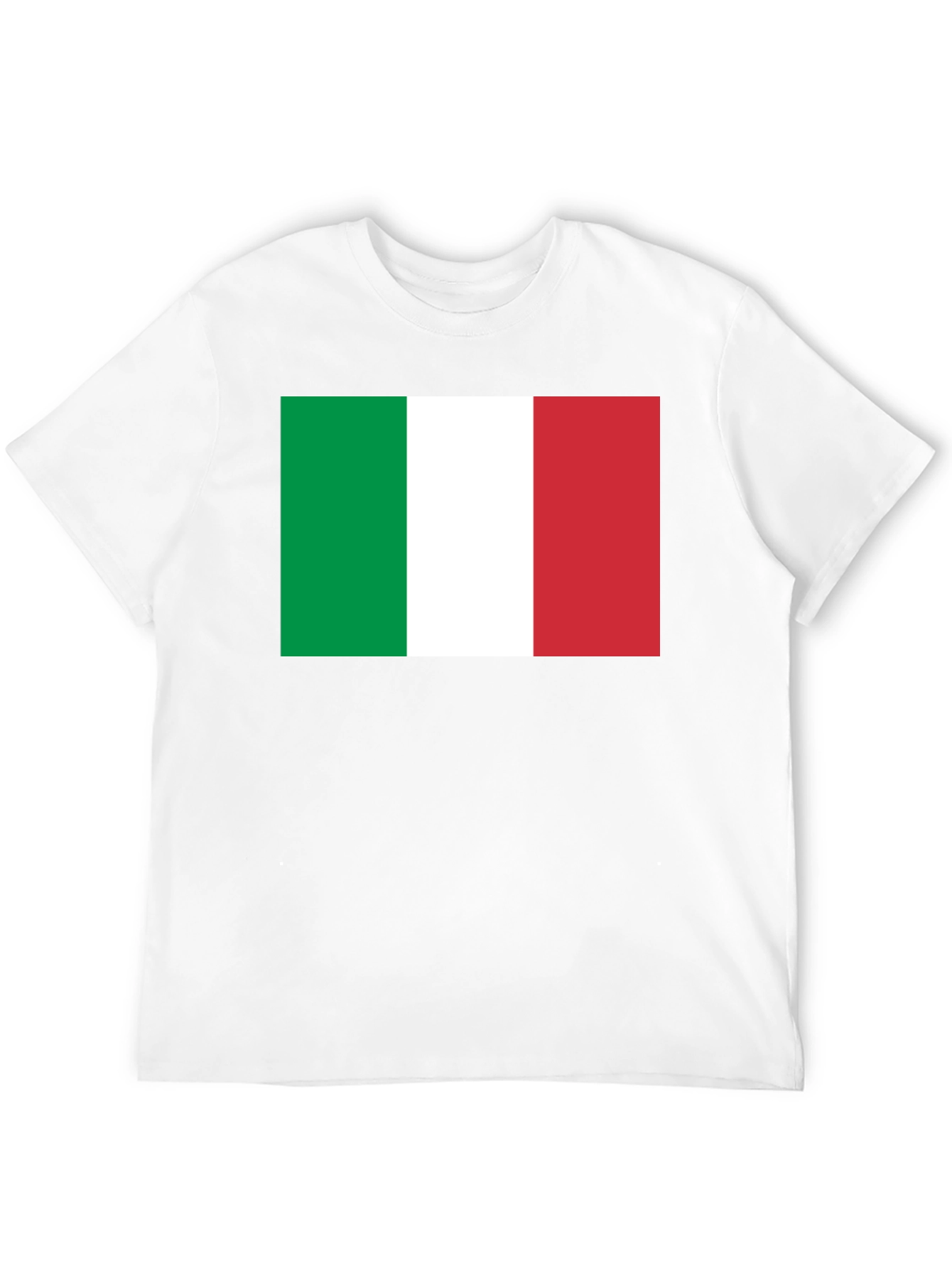 Italian Flag T-Shirt - Black Cotton Tee