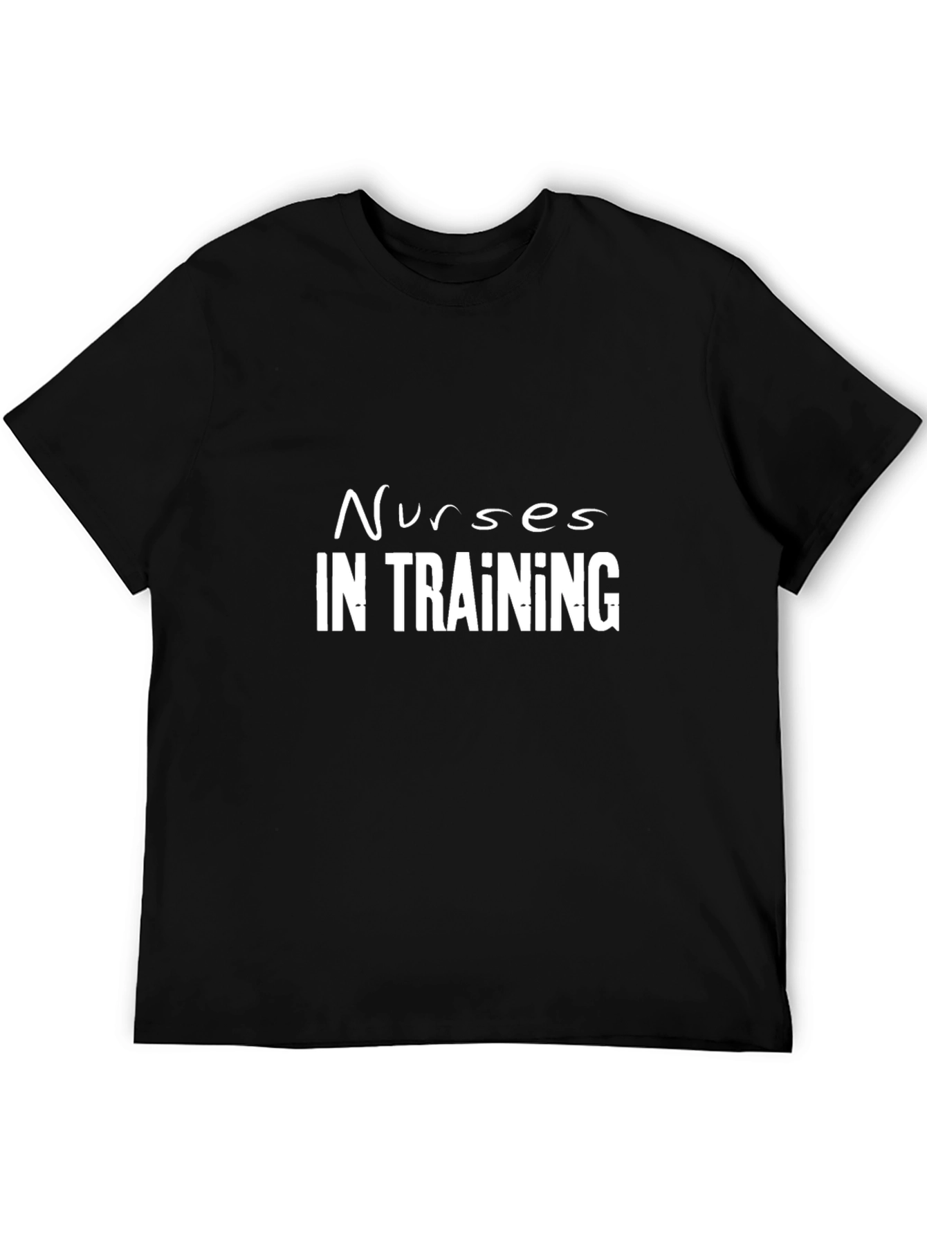 Nurses In Training Black Graphic Tee