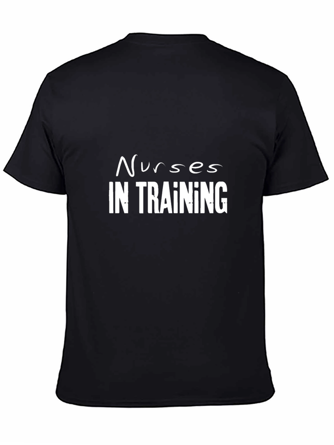 Nurses In Training Black Graphic Tee