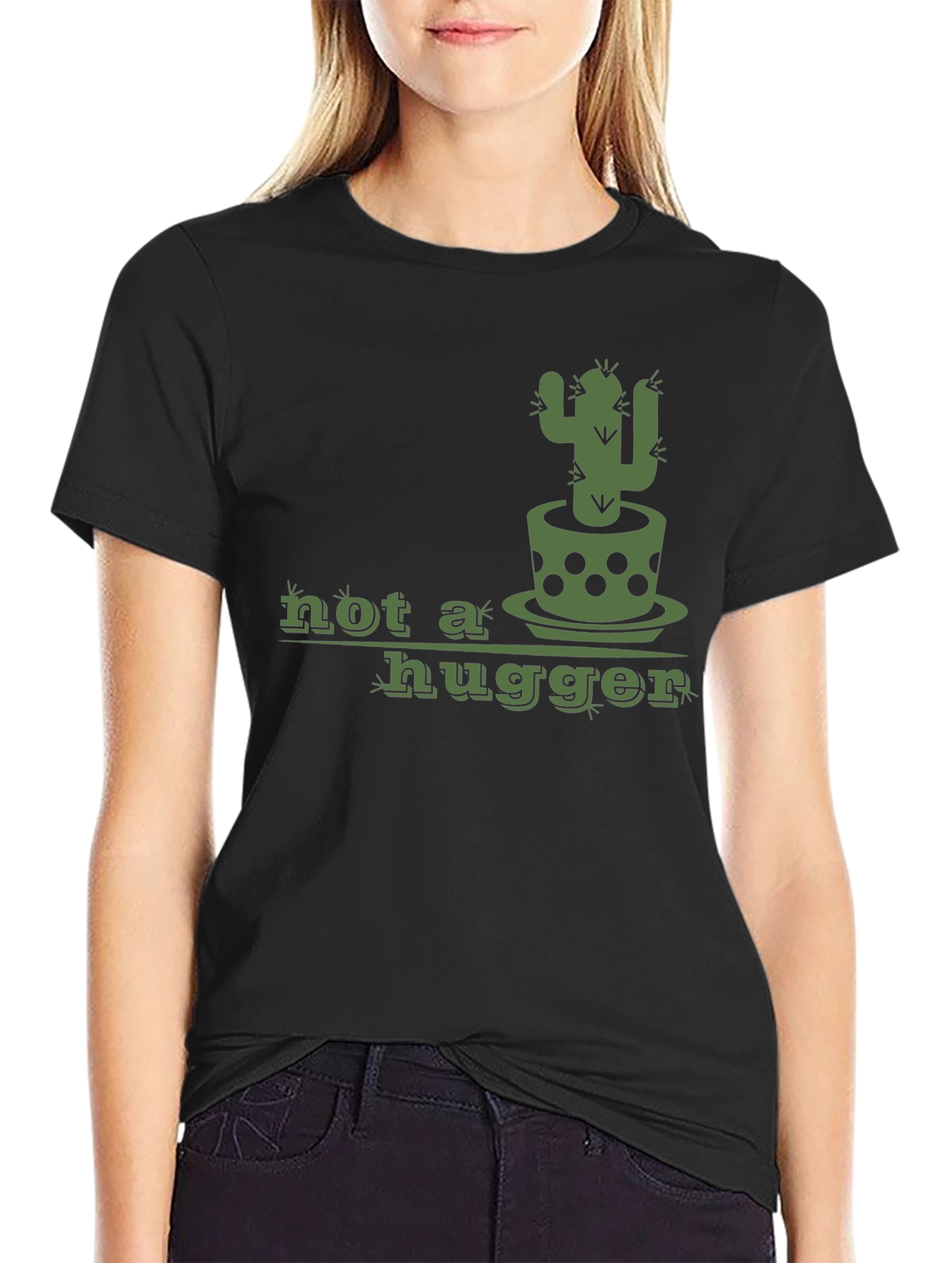 Not a Hugger Cactus Graphic Tee