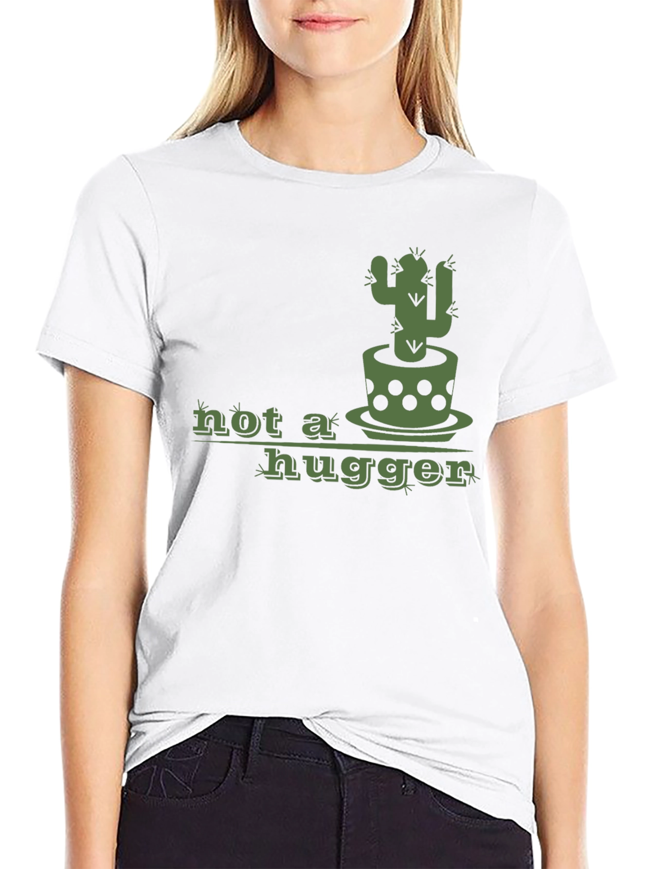 Not a Hugger Cactus Graphic Tee