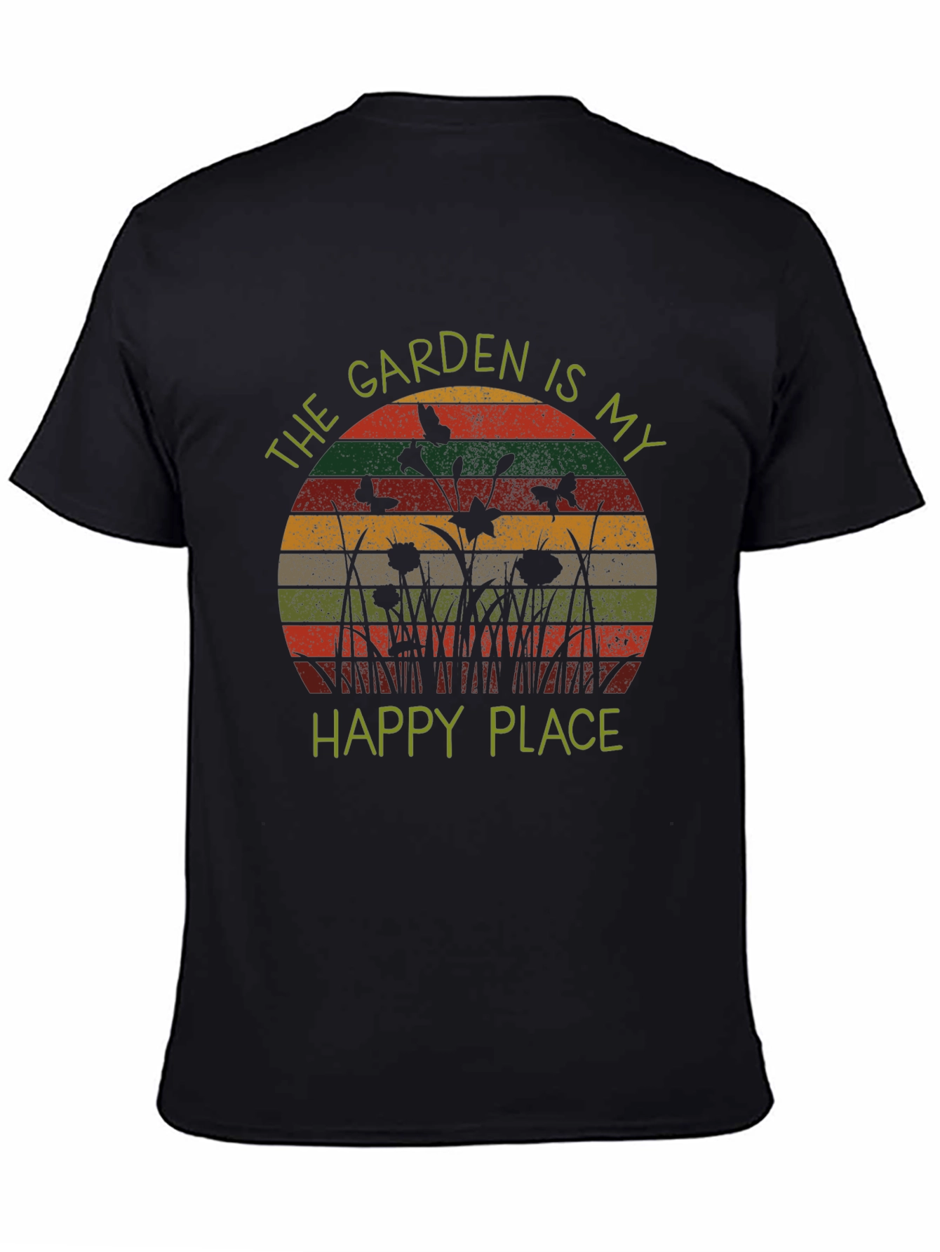 Garden is My Happy Place Retro Tee