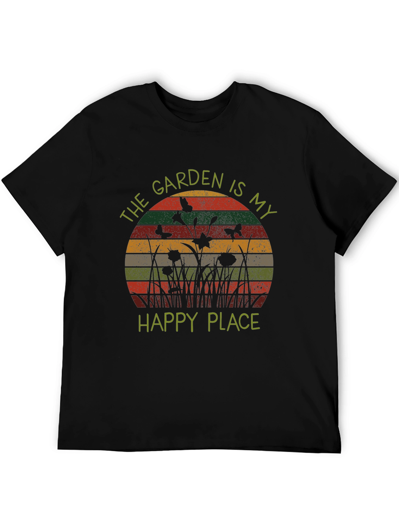 Garden is My Happy Place Retro Tee