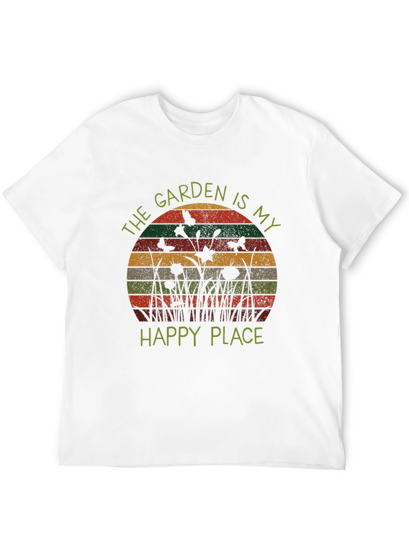 Garden is My Happy Place Retro Tee