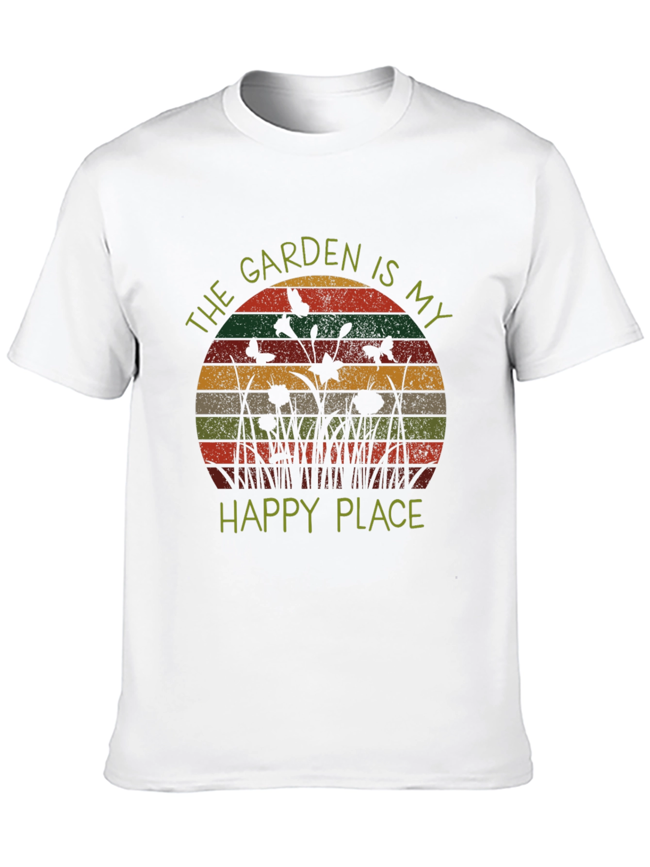 Garden is My Happy Place Retro Tee