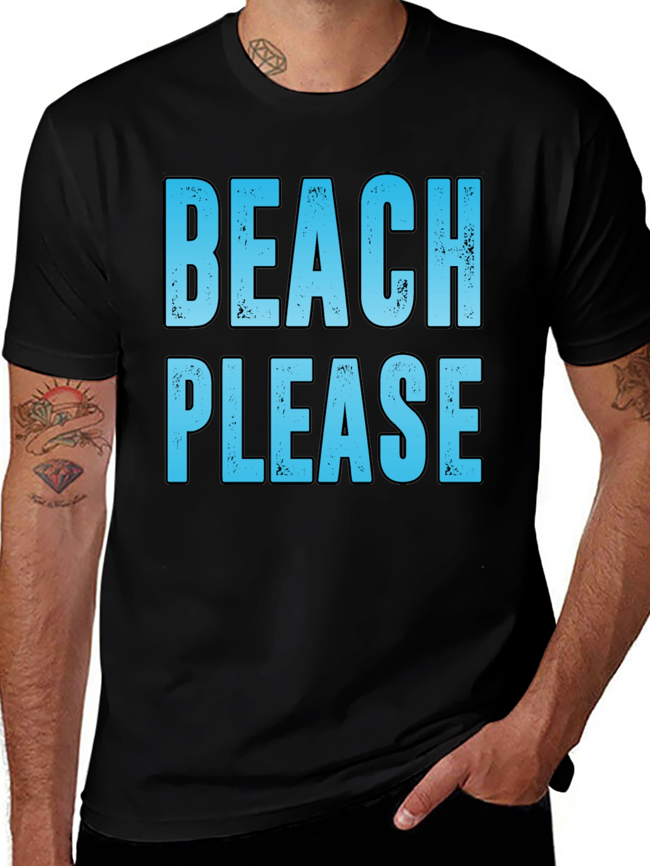 Beach Please T-Shirt - Summer Vacation Tee